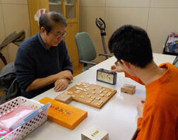 ボランティアと将棋の対局